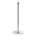 Queue Solutions RopeMaster 351, Crown Top, Sloped Base, Satin Stainless Steel PRC351-SS